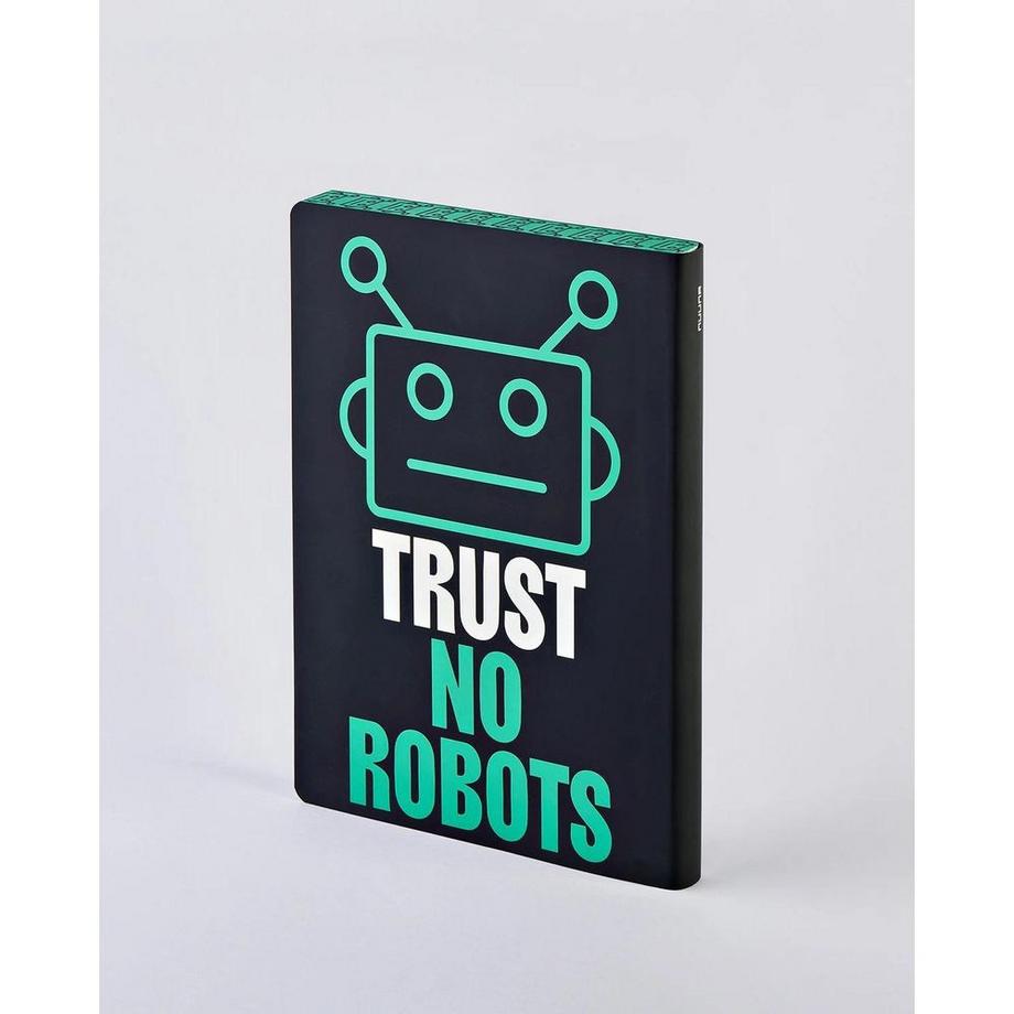 Nuuna Carnet GRAPHIC L TRUST NO ROBOTS  