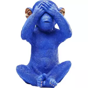 Spardose Monkey Mizaru Blue