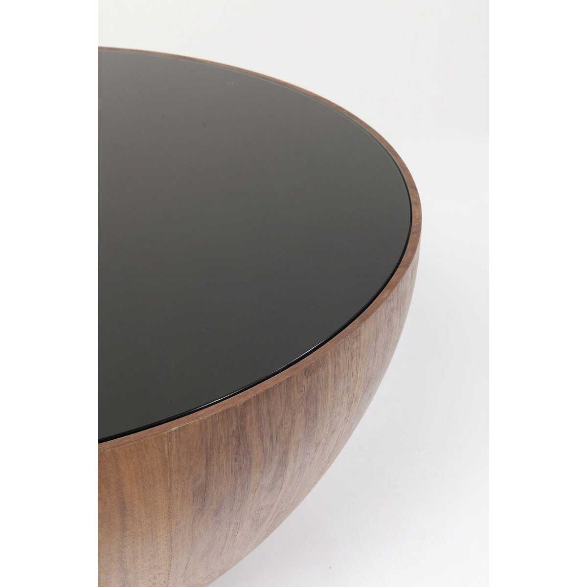 KARE Design Table basse Tear Drops Noyer Ø80cm  