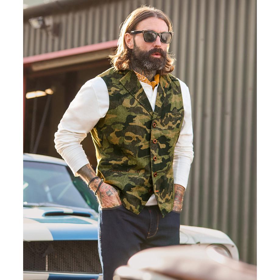 Joe Browns Gilet en tissu motif camouflage  