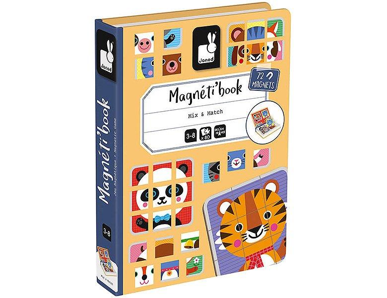 Janod  Spiele Magnetbuch Mix & Match (80Teile) 