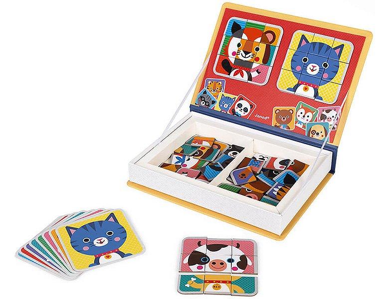 Janod  Spiele Magnetbuch Mix & Match (80Teile) 