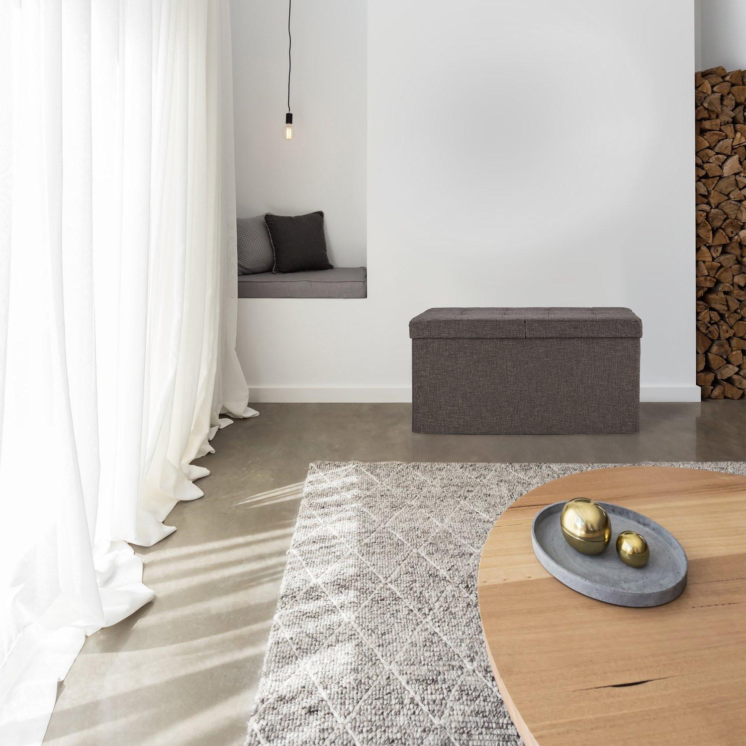 Northix Aufbewahrungsbank mit Klappdeckel  