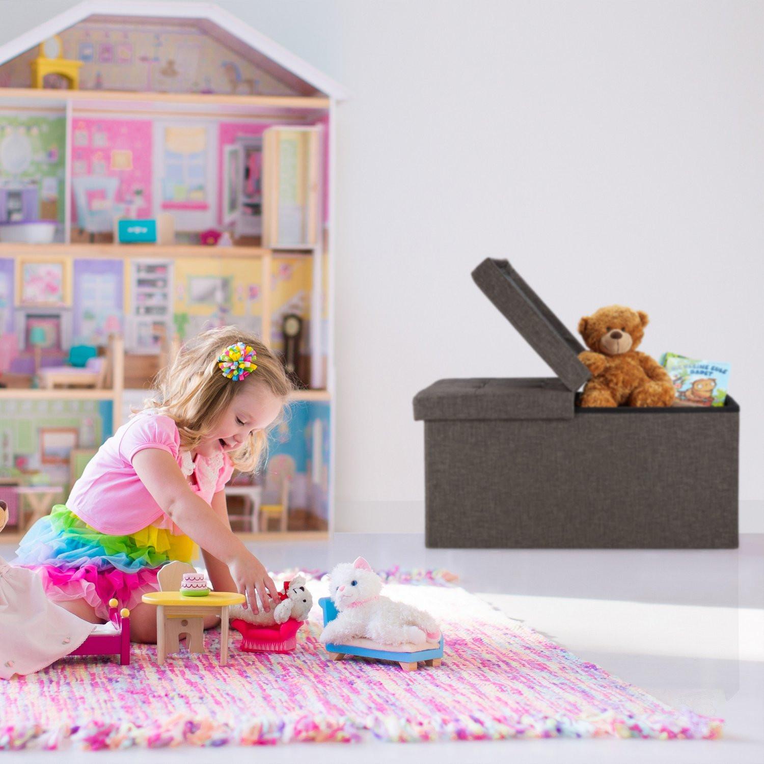 Northix Aufbewahrungsbank mit Klappdeckel  