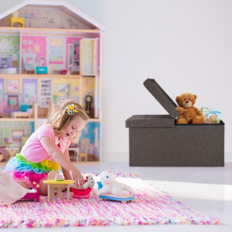 Northix Aufbewahrungsbank mit Klappdeckel  