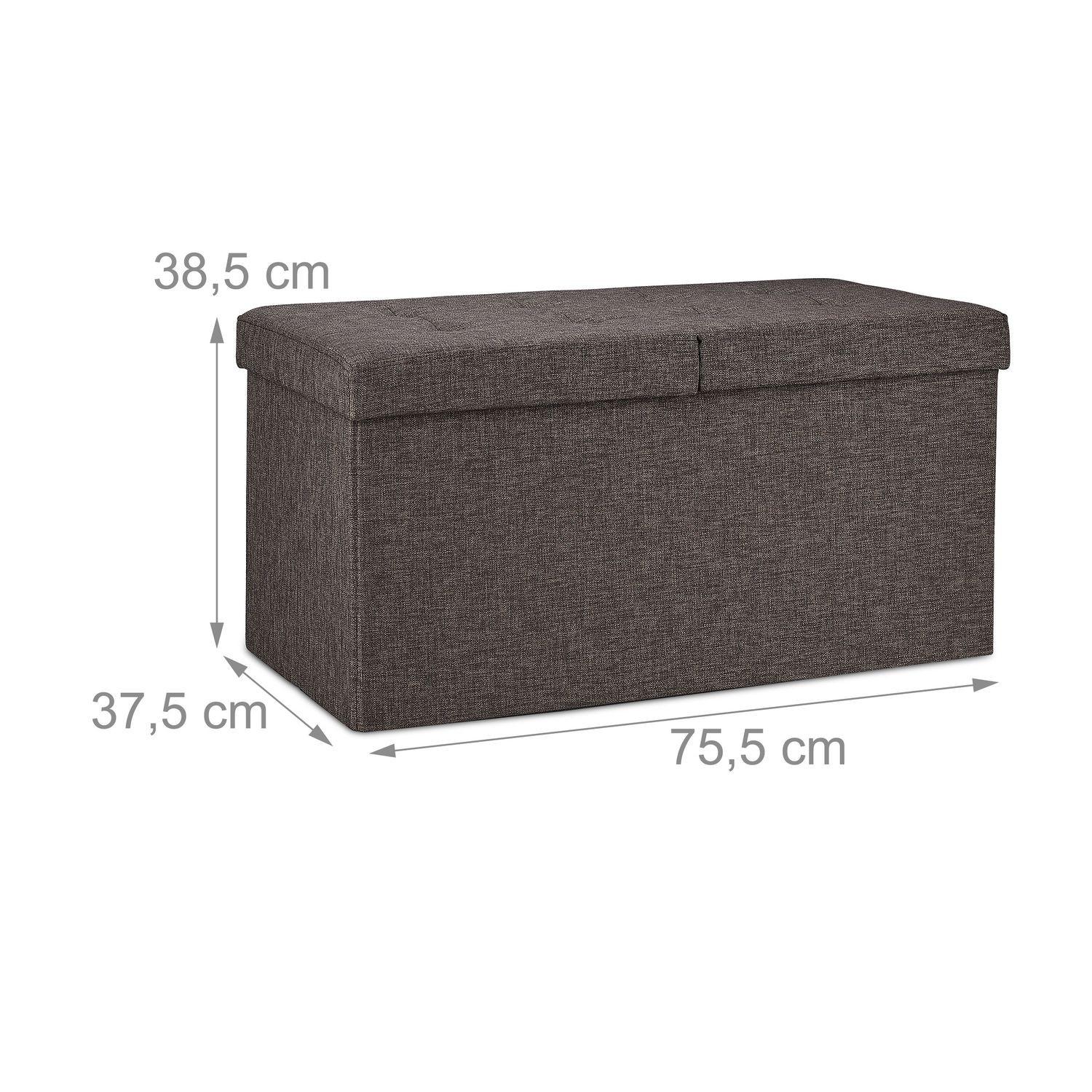 Northix Aufbewahrungsbank mit Klappdeckel  