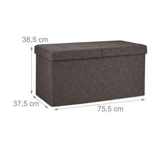 Northix Aufbewahrungsbank mit Klappdeckel  