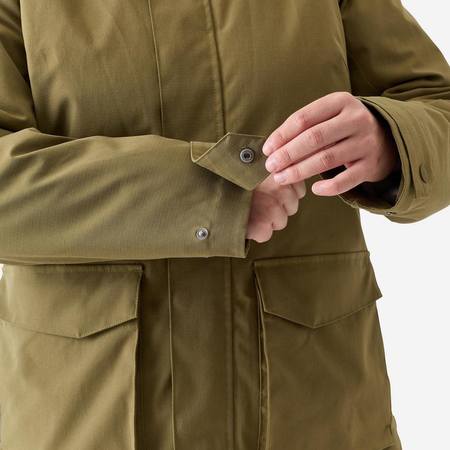 SOLOGNAC  Warme, wasserdichte Jacke 500 , olivgrün 