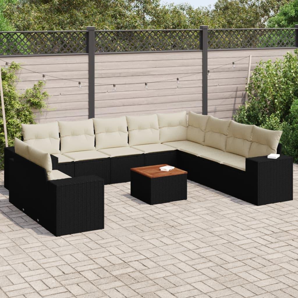 VidaXL set divano da giardino Polirattan  