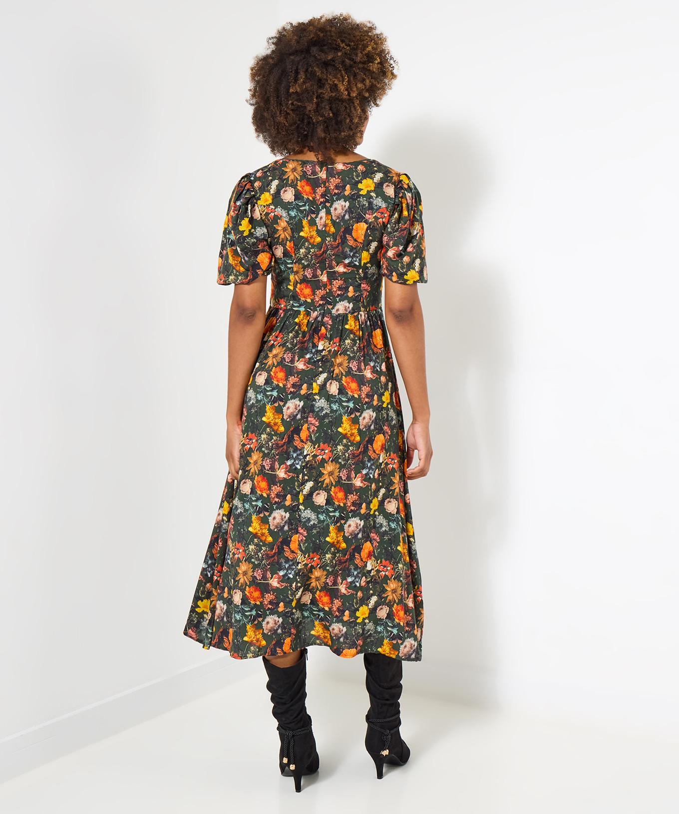 Joe Browns Abito Vintage Stampa Floreale Autunnale  