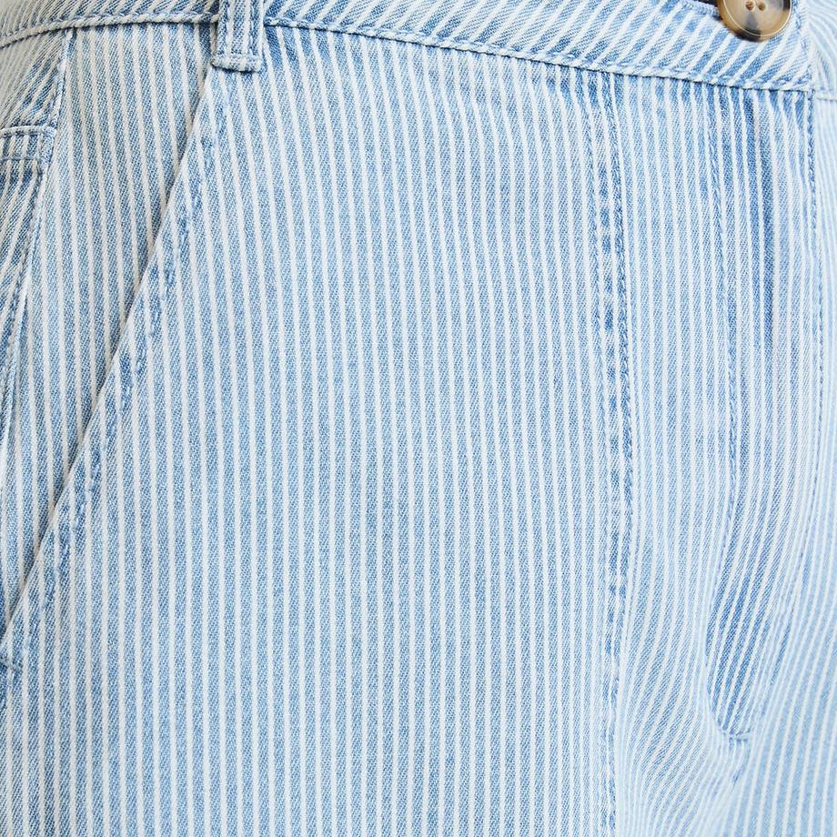 La Redoute Collections Weite Hose im Zimmermanns-Stil mit Streifenmuster  