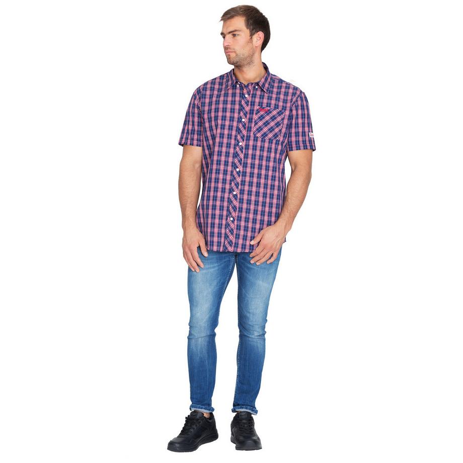 LONSDALE Brixworth Kurzarm Kariertes Hemd Slim Fit  