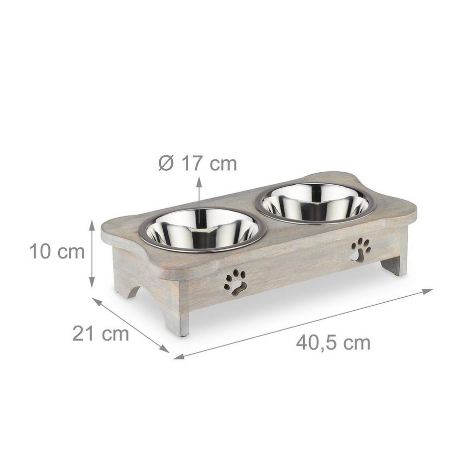 Northix  Mangeoire surélevée pour chien, protection du cou 
