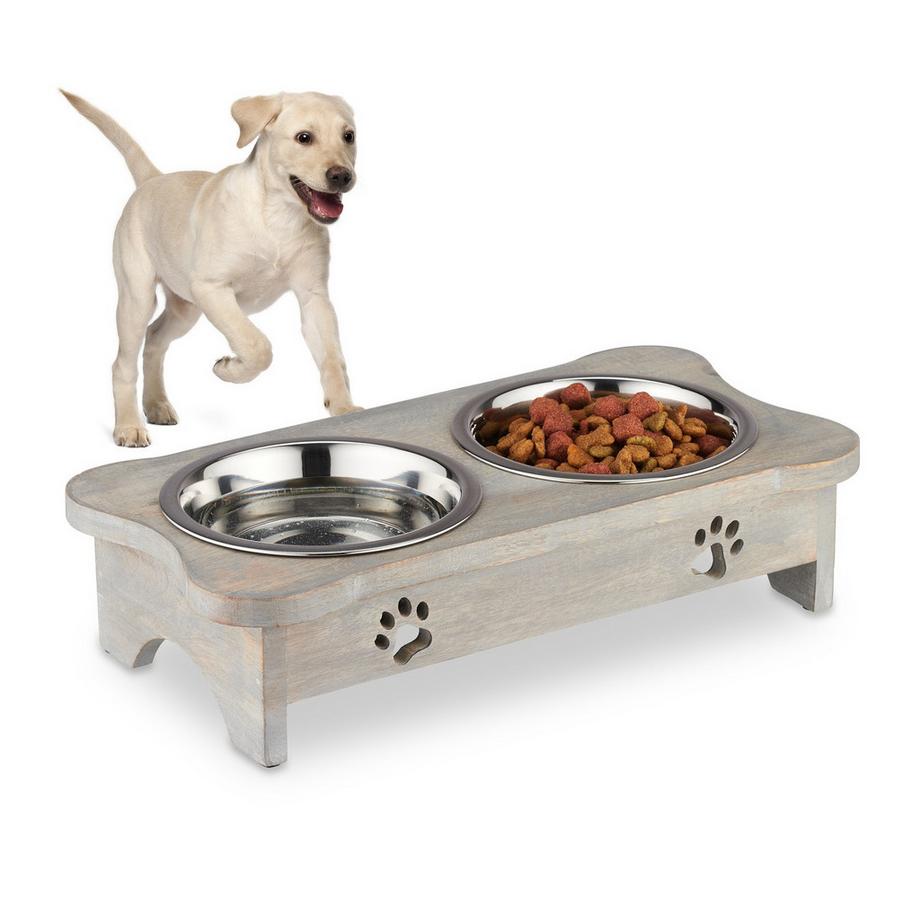 Northix  Mangeoire surélevée pour chien, protection du cou 