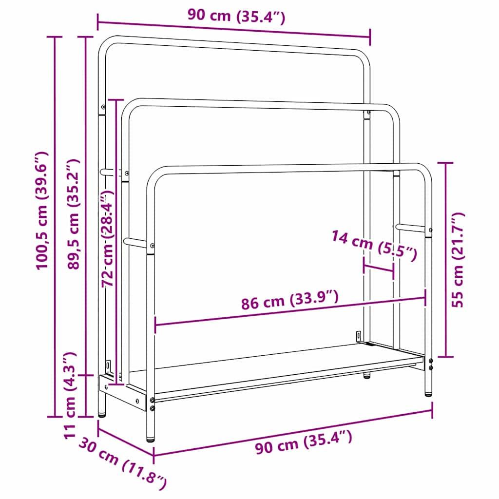 VidaXL Moderner kleiderständer holzwerkstoff  