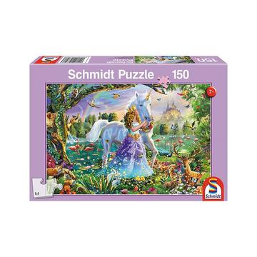 Puzzle Prinzessin mit Einhorn (150Teile)