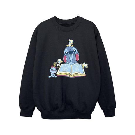 Disney  Lilo & Stitch Reading A Book Sweatshirt 