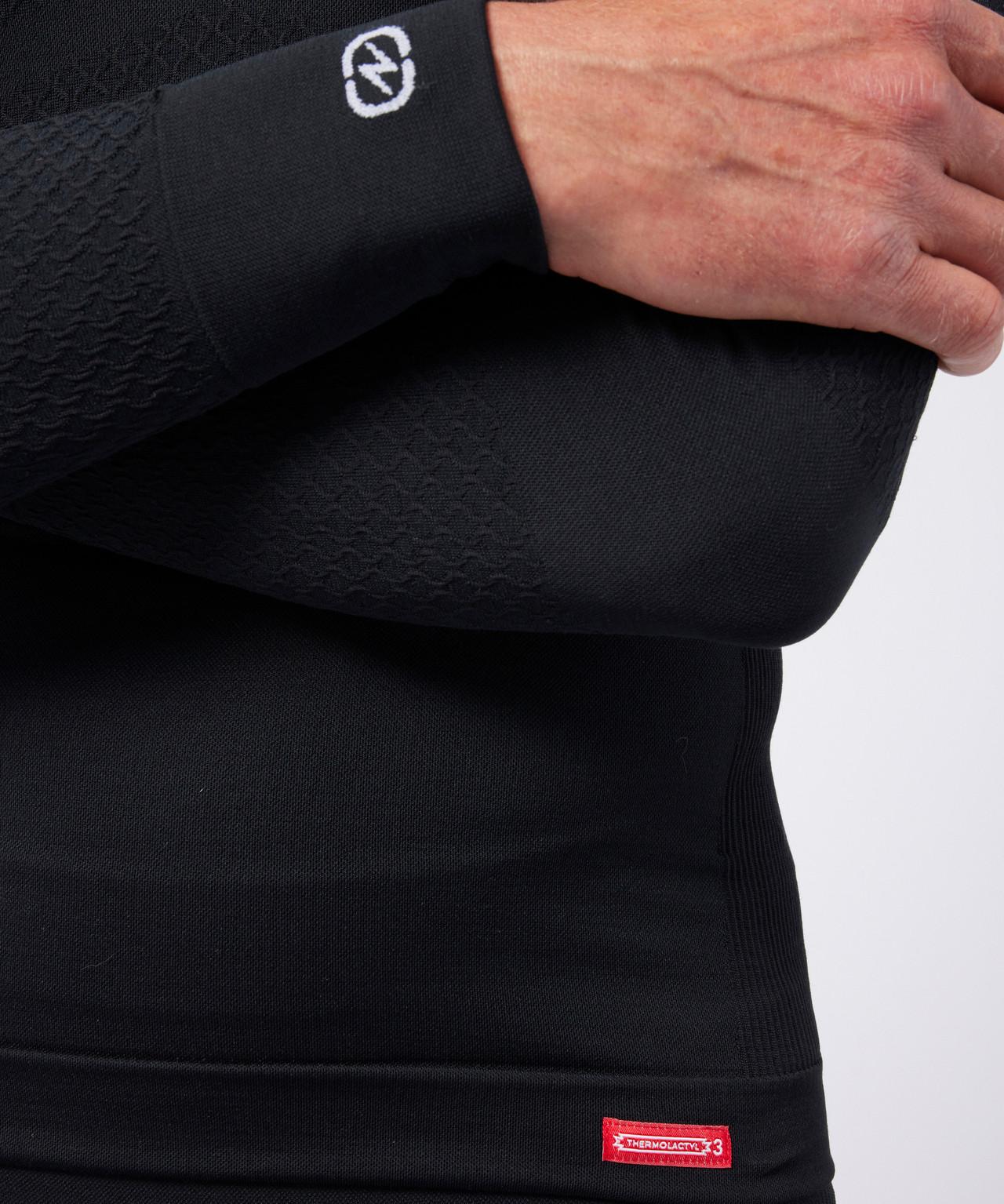 Damart T-shirt Thermolactyl Energy 3 Col Zippé  