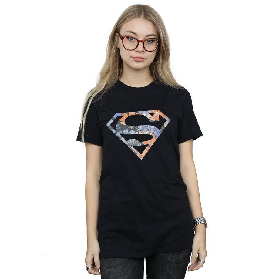 DC COMICS Superman Floral Logo T-Shirt  