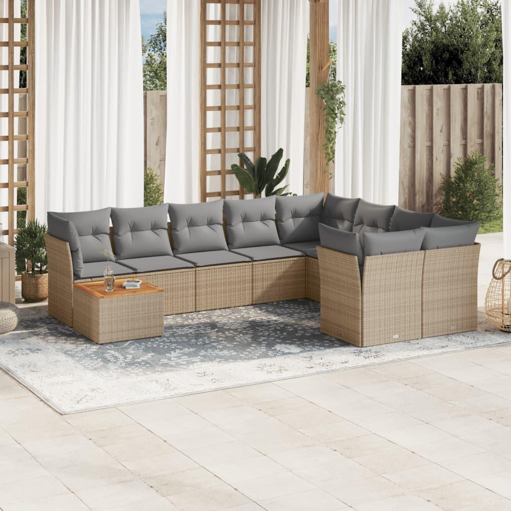 VidaXL Garten sofagarnitur poly-rattan  