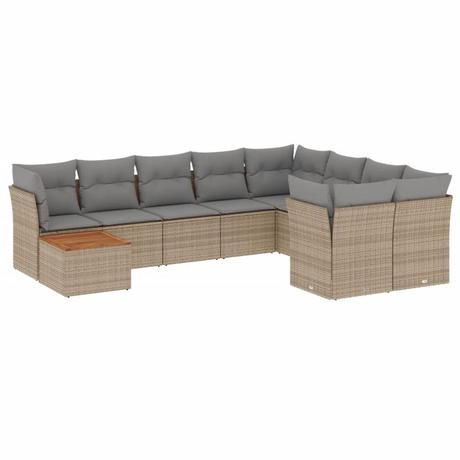 VidaXL Garten sofagarnitur poly-rattan  