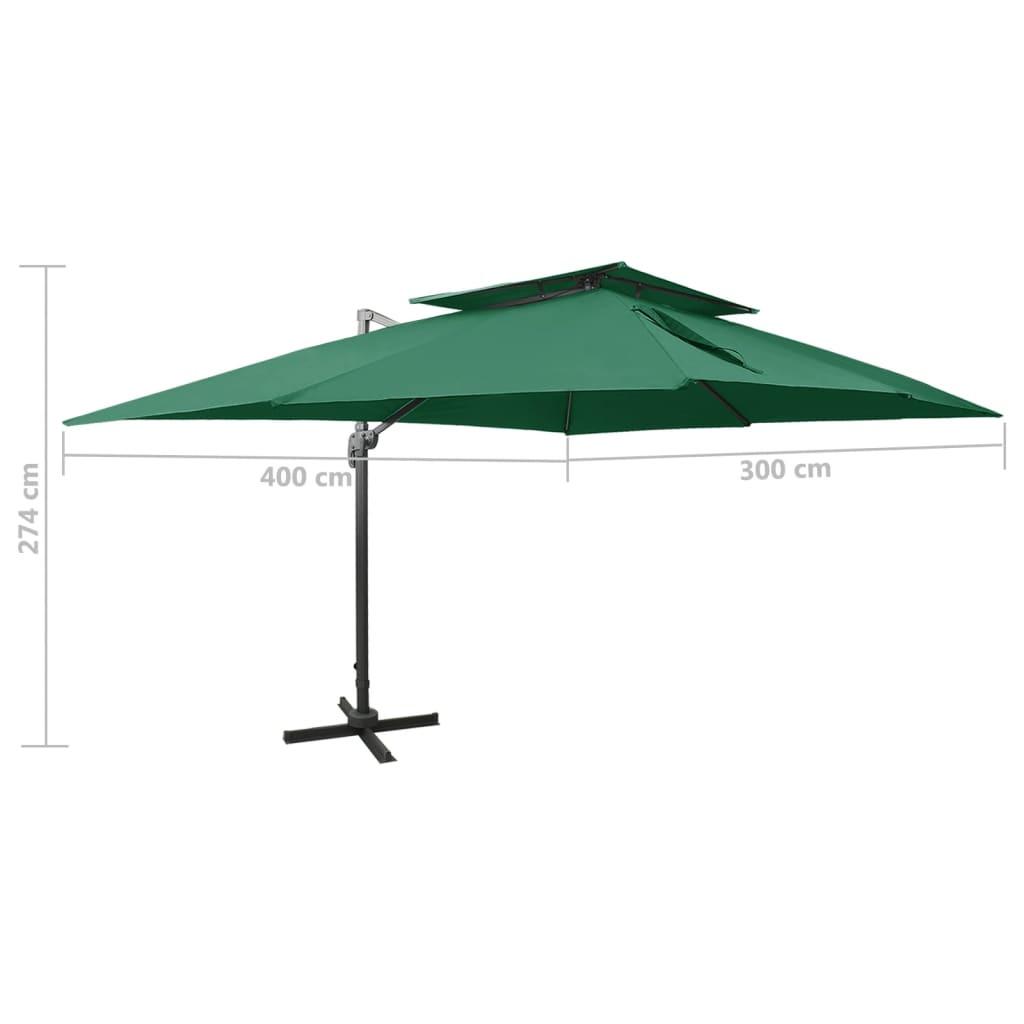 VidaXL Parasol en porte-à-faux  