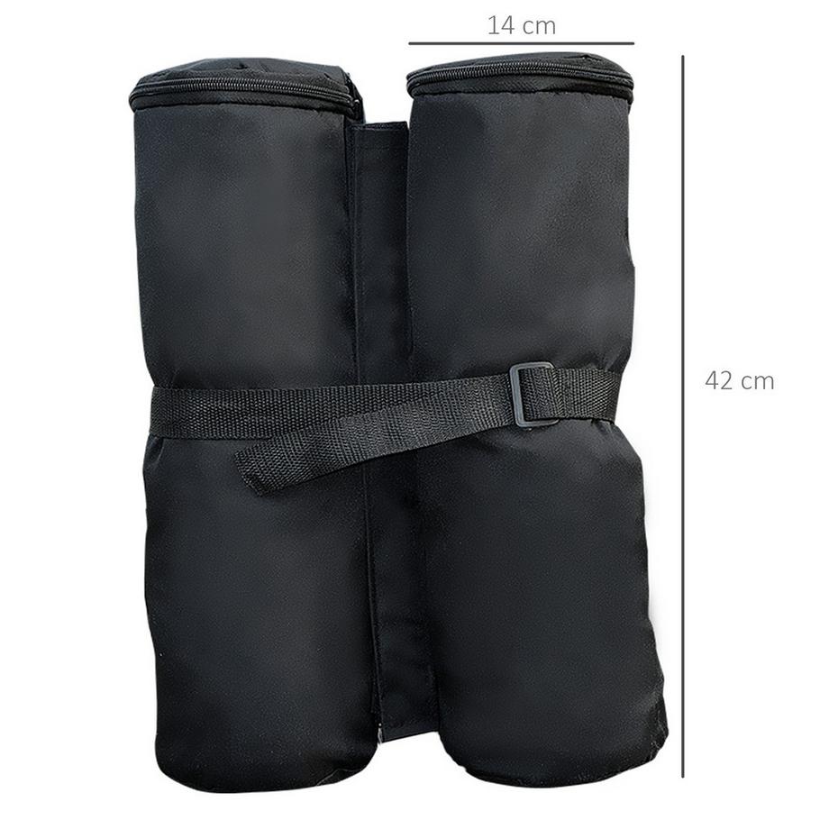 Northio  Pavillon Standfuß 4Er-Set Für Faltpavillon, Partyzelt, Festzelt, Robust, Schwarz, Neu 