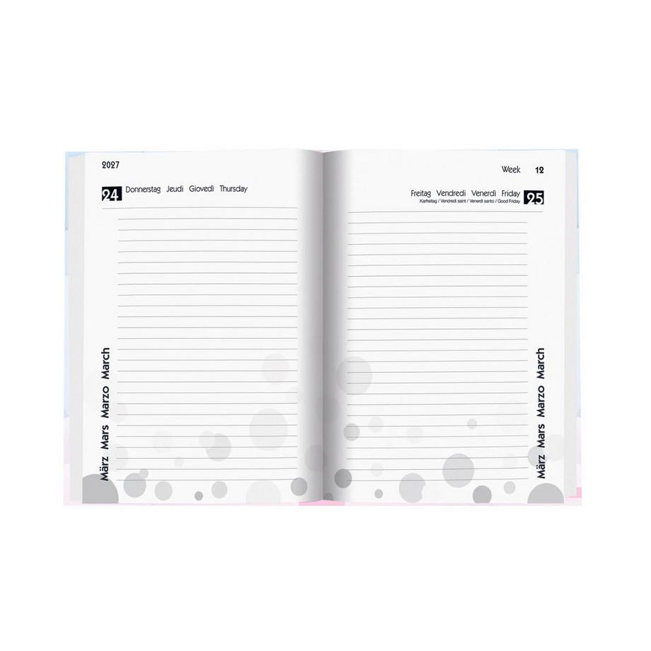Biella Agenda scolaire mydiary 1 jour par page, ouatiné, Pastel  