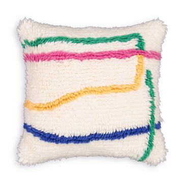 Housse de coussin 45 x 45 cm tuft laine