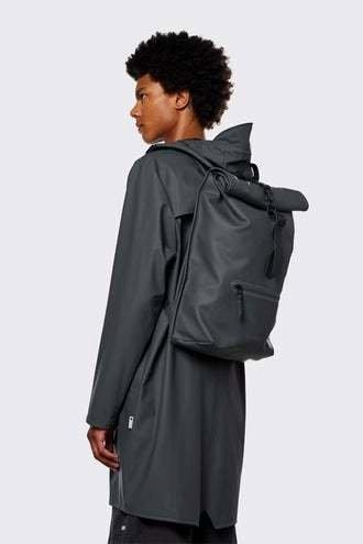 RAINS 13160 Rolltop Rucksack-0  Grau