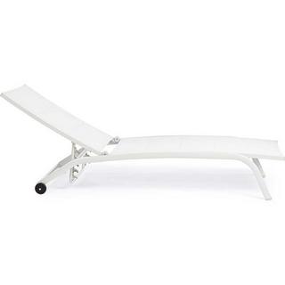 mutoni Chaise longue à roulettes Cleopas blanc  