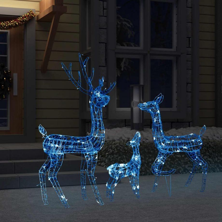 VidaXL decorazione natalizia famiglia di renne  