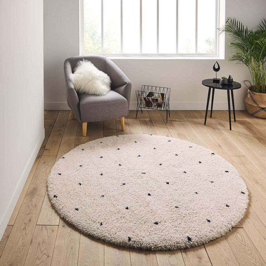 La Redoute Intérieurs Tapis rond à pois style berbère  