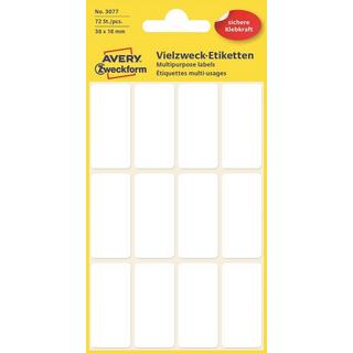 Avery-Zweckform AVERY ZWECKFORM Etiketten 38×18mm, 72 Stück  