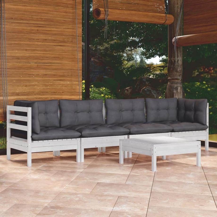 VidaXL Salon de jardin bois de pin  