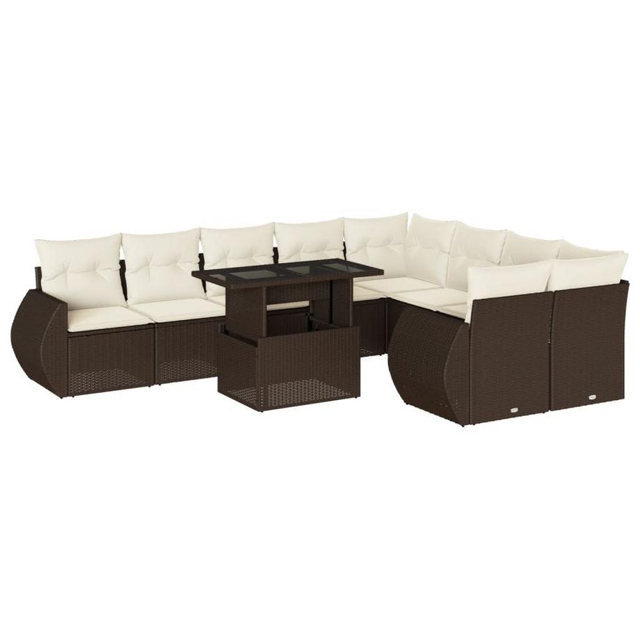set divano da giardino Polirattan