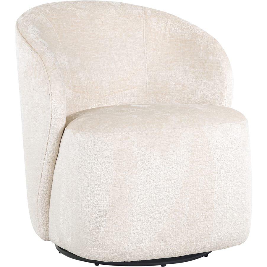 mutoni Chaise pivotante Sofia blanc  