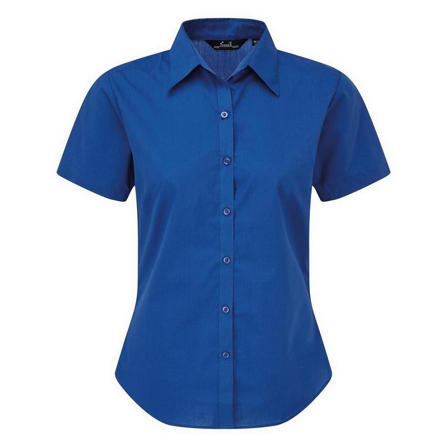 Kurzarm Popeline Bluse Arbeitshemd