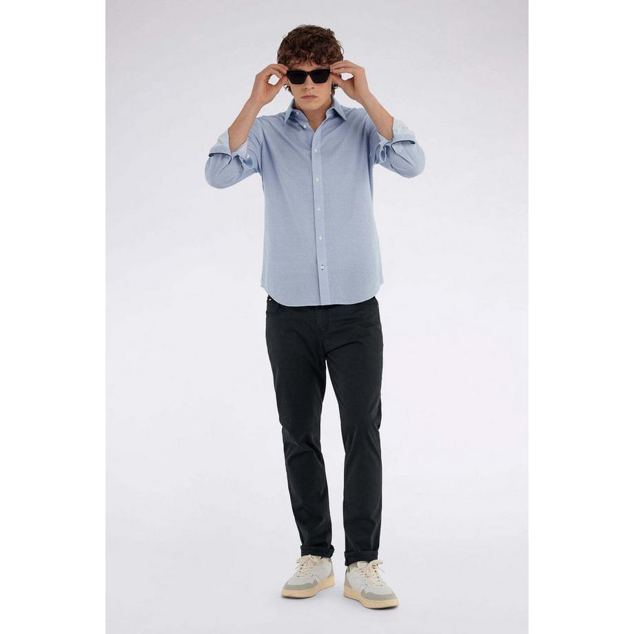 Gas Kin/S Langarm Slim Fit Hemd  