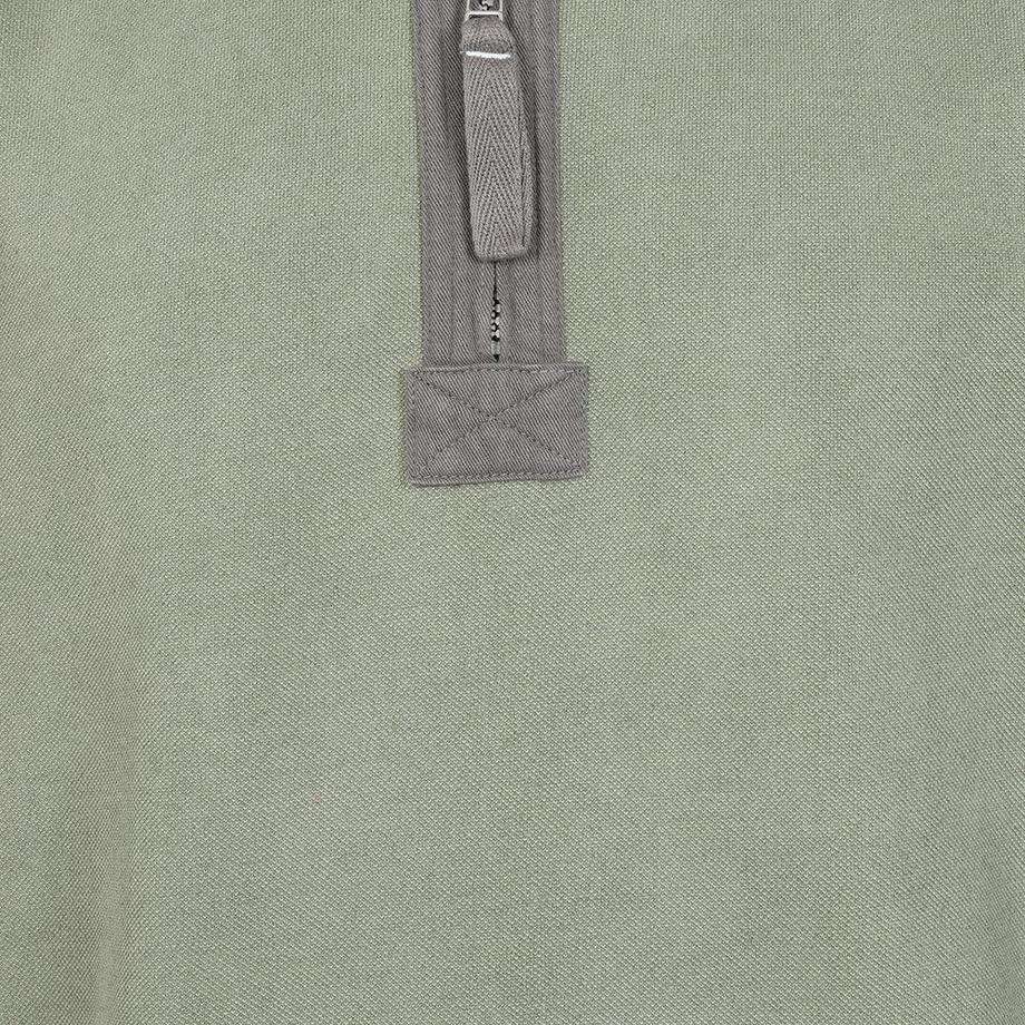 Lazy Jacks Piqué Sweatshirt mit Kontrasteinsatz  