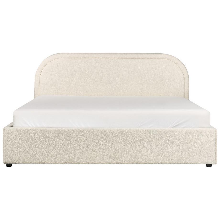 Beliani Bett mit Stauraum aus Bouclé Modern QUILLIEN  