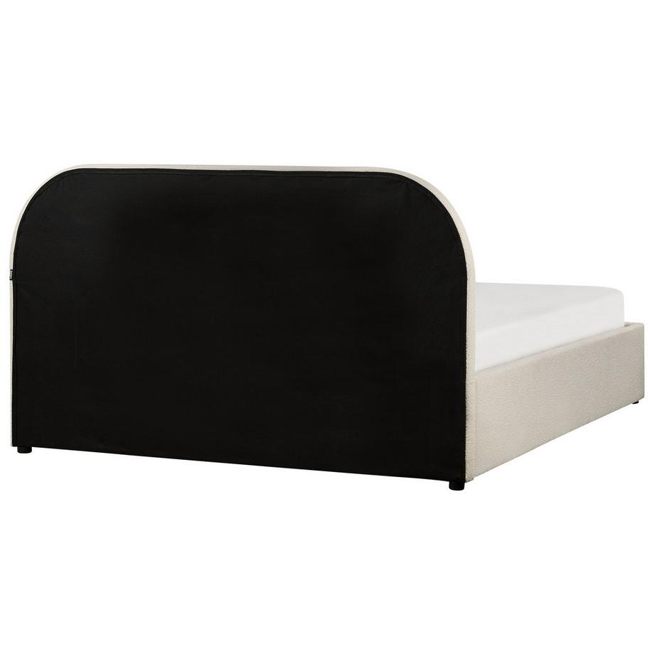 Beliani Bett mit Stauraum aus Bouclé Modern QUILLIEN  