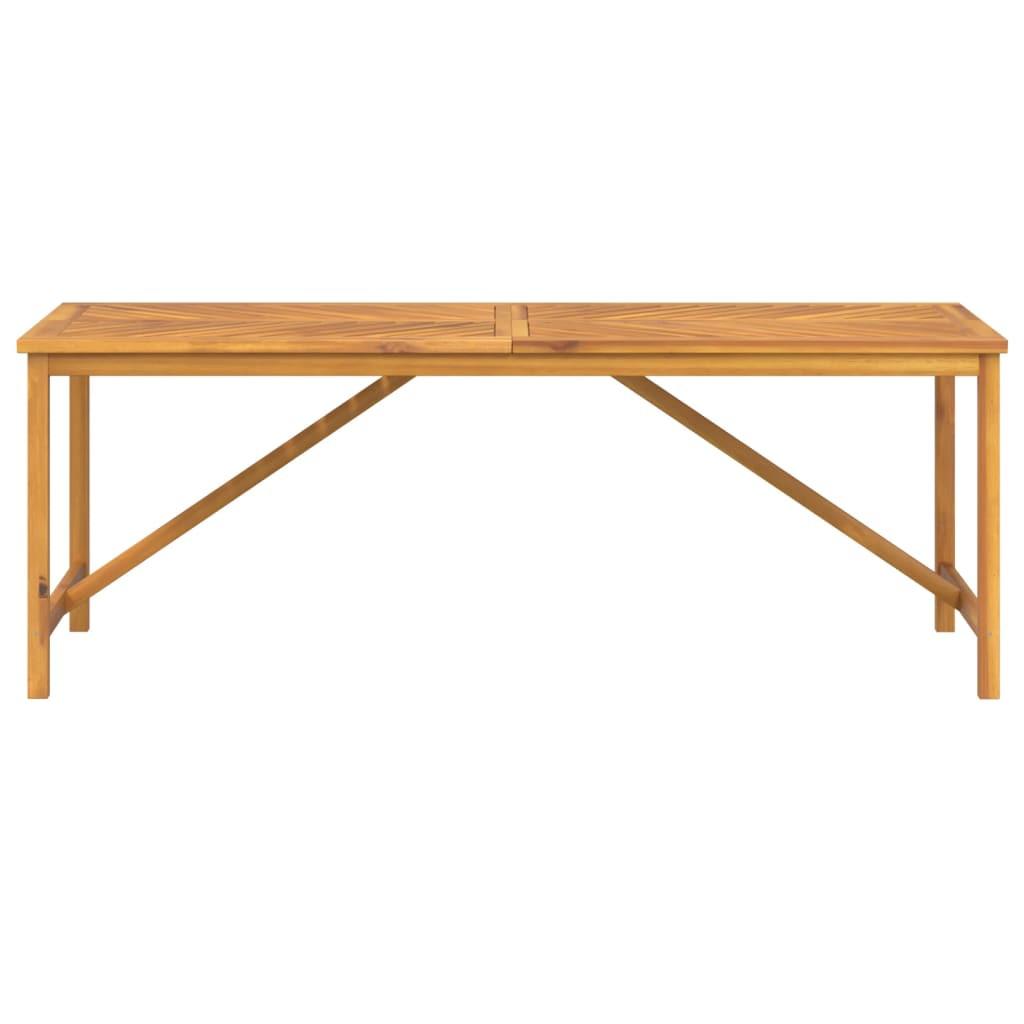 VidaXL Table à manger de jardin bois d'acacia  