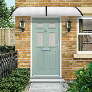 Northix Auvent au-dessus de la porte, 150x80 cm, couverture en polycarbonate  