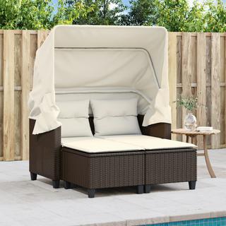 VidaXL Gartensofa poly-rattan  