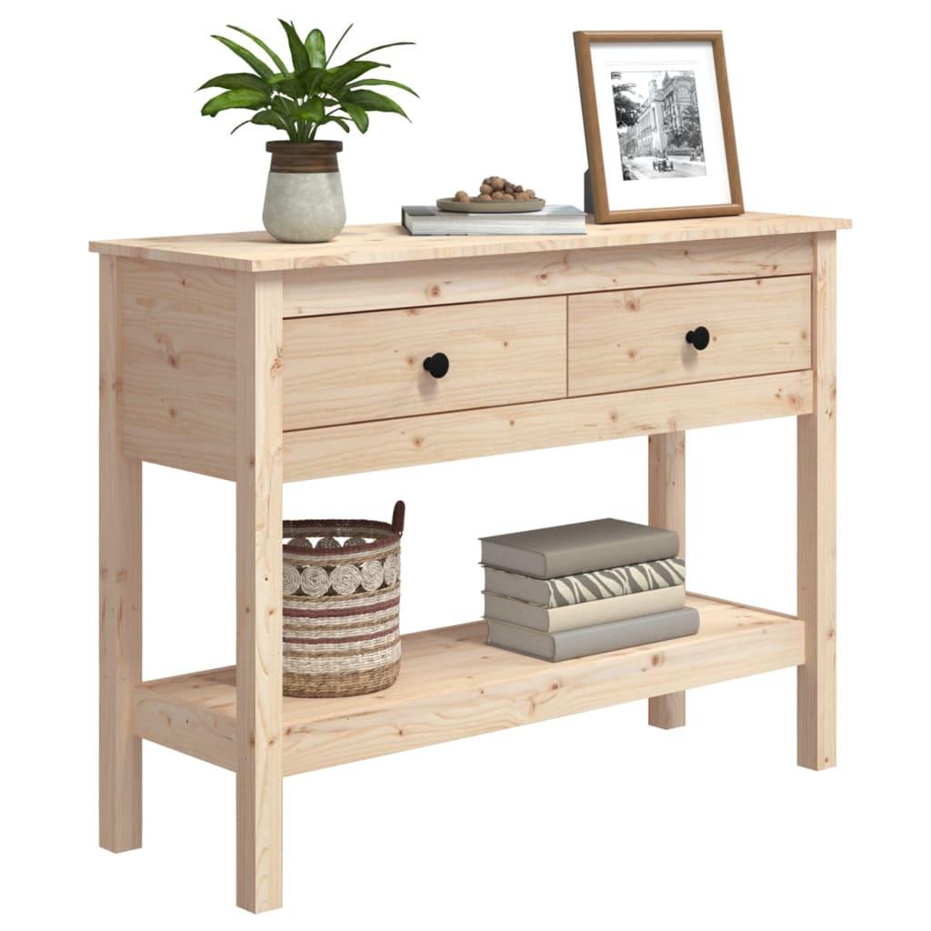 VidaXL Table console bois de pin  