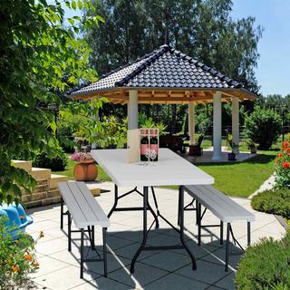 B2X Table de jardin pliante  