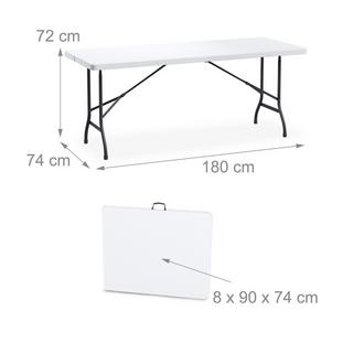 B2X Table de jardin pliante  