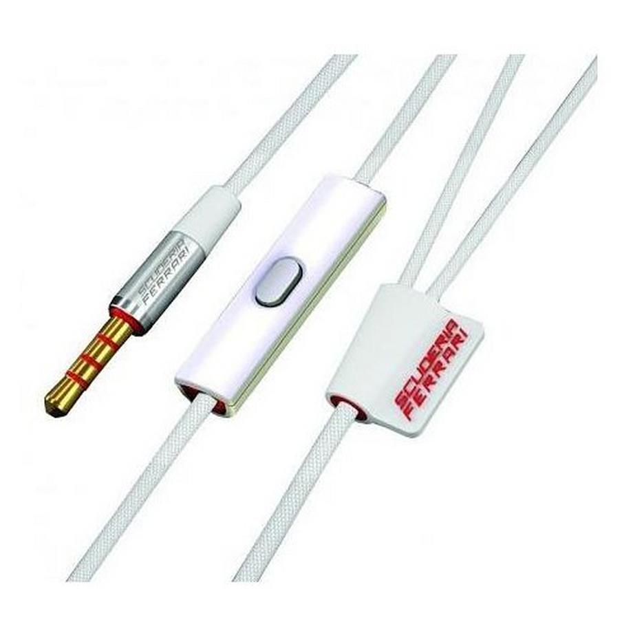 Ferrari by Logic3  Ferrari by Logic3 Scuderia R100i Casque Avec fil Ecouteurs Blanc 