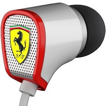 Ferrari by Logic3 Scuderia R100i Kopfhörer Kabelgebunden im Ohr Weiß